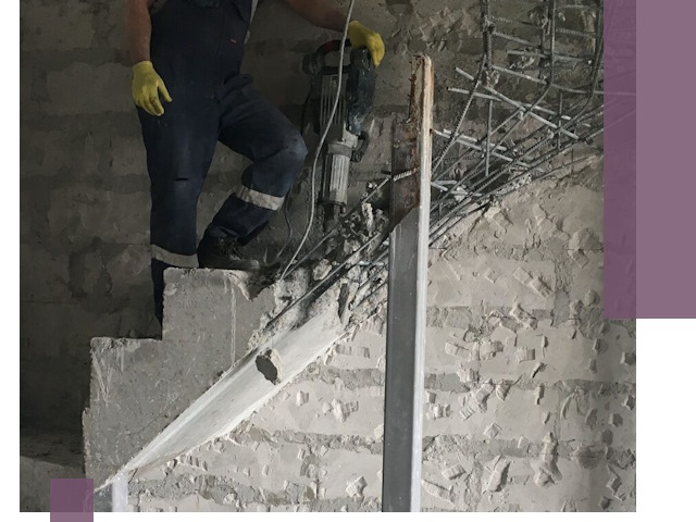 Демонтаж металлических и бетонных лестниц в Волгодонске