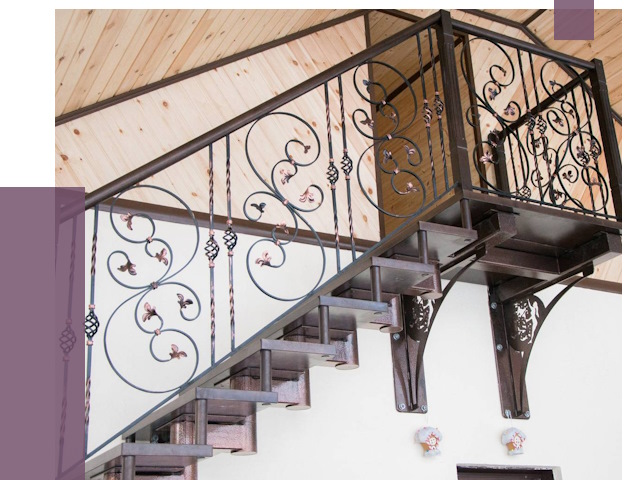 Кованые лестницы в Волгодонске от 85355 руб. под ключ