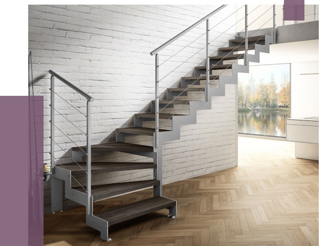 Г-образные лестницы под ключ в Волгодонске от 39668 руб. | ПРОЛЁТ-Вгн