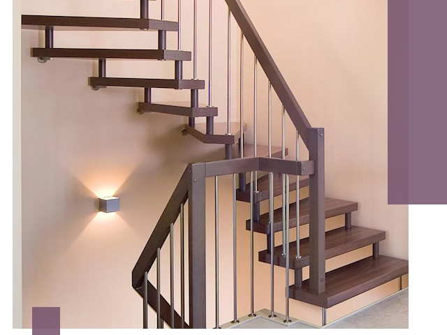 Изготовление лестниц на больцах в Волгодонске под ключ