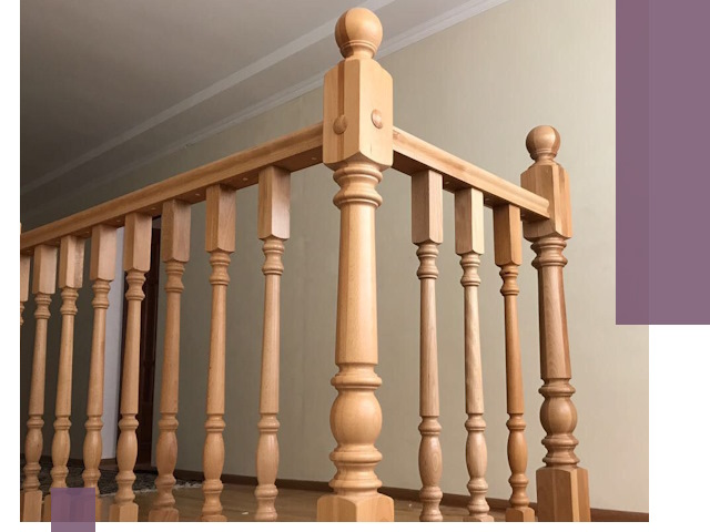 Деревянные перила на заказ в Волгодонске: монтаж и изготовление