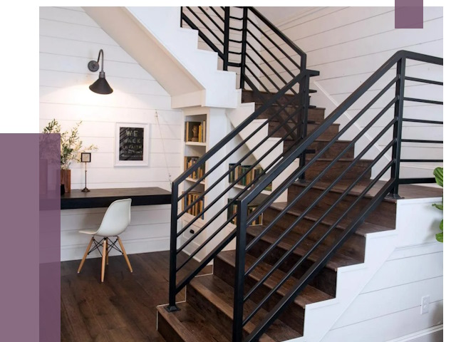 Перила для лестницы в доме в Волгодонске от 7934 руб. — ПРОЛЁТ-Вгн