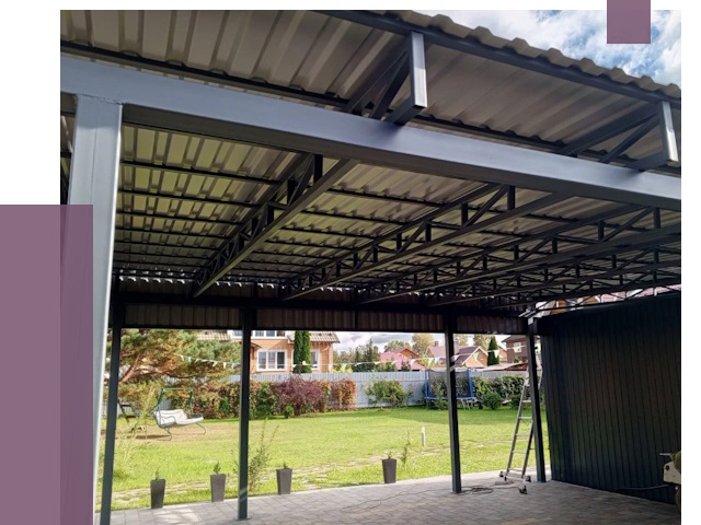 Монтаж навесов в Волгодонске от 7879 руб. — установка навеса | ПРОЛЁТ-Вгн