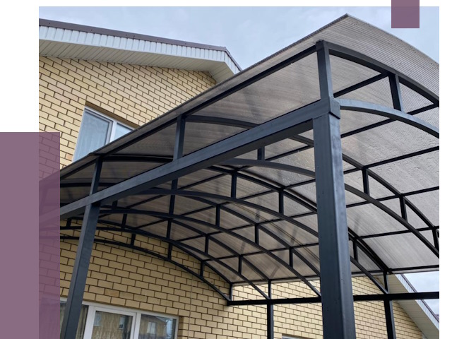 Монтаж козырьков в Волгодонске от 12311 руб. | ПРОЛЁТ-Вгн