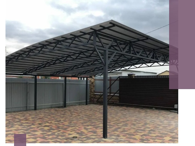 Недорогие навесы под ключ в Волгодонске — изготовление и монтаж