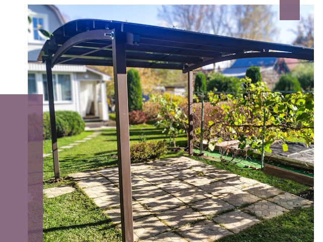 Навесы для дачи в Волгодонске от 13624 руб. под ключ — ПРОЛЁТ-Вгн