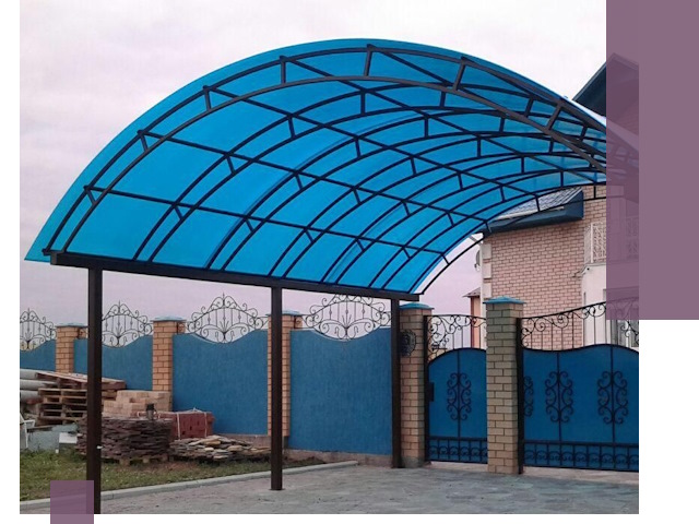 Арочные навесы под ключ в Волгодонске — изготовление и монтаж