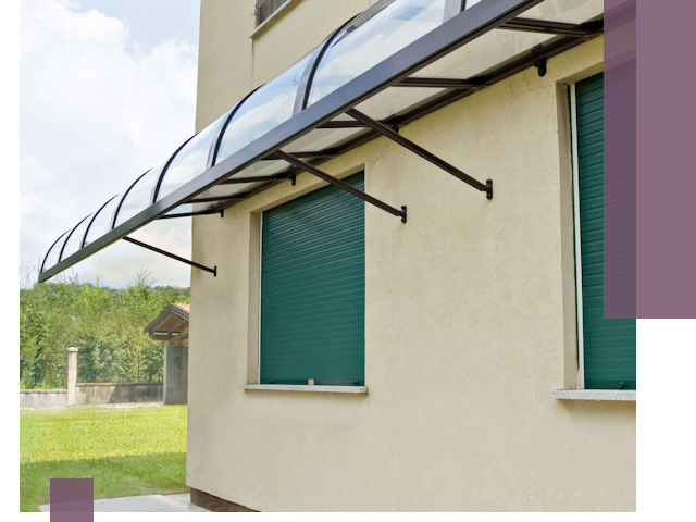 Козырьки над окнами в Волгодонске — изготовление и монтаж по выгоде