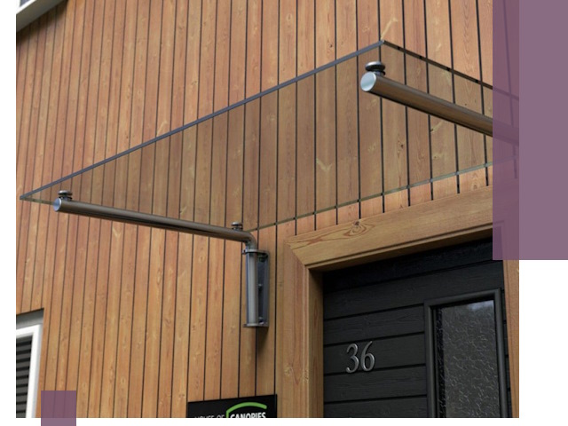 Стеклянные козырьки на входы и фасады в Волгодонске