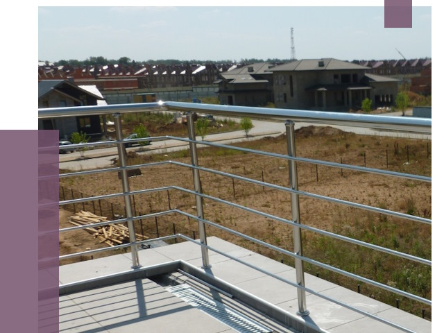 Парапеты из нержавеющей стали в Волгодонске от 8536 руб. за м² | ПРОЛЁТ-Вгн