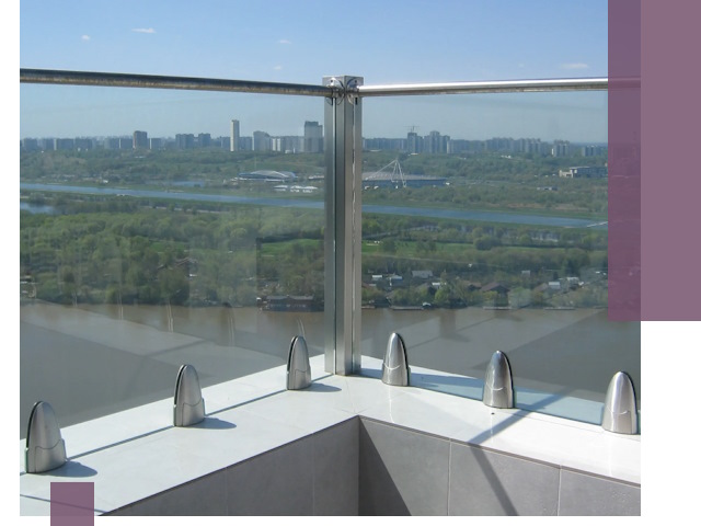 Стеклянные парапеты премиум класса в Волгодонске для домов и бизнесов