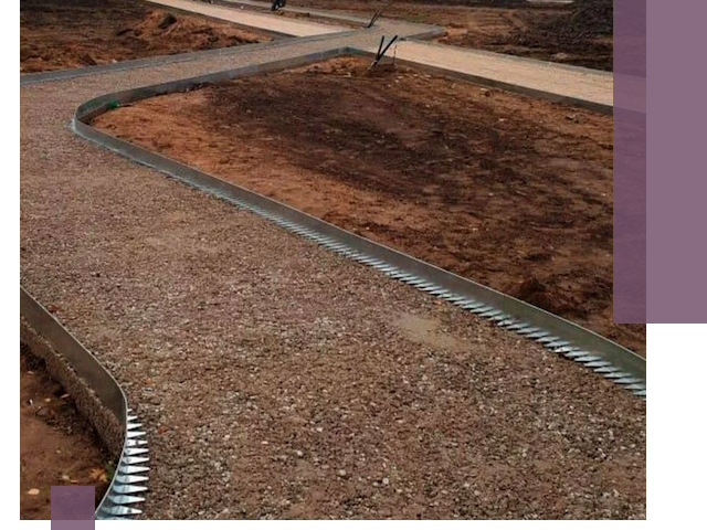 Металлические бордюры под ключ в Волгодонске — изготовление и монтаж