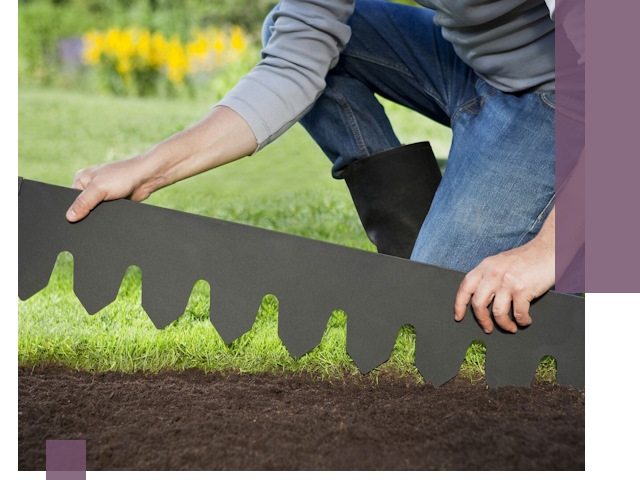 Металлические бордюры для газона в Волгодонске — изготовление и монтаж